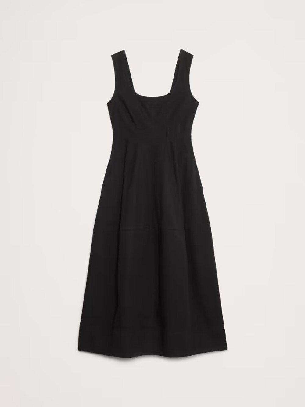 NWT Banana Republic sz 12 Stretch Cotton Barrel Midi Dress Fit & Flare - Picture 4 of 8